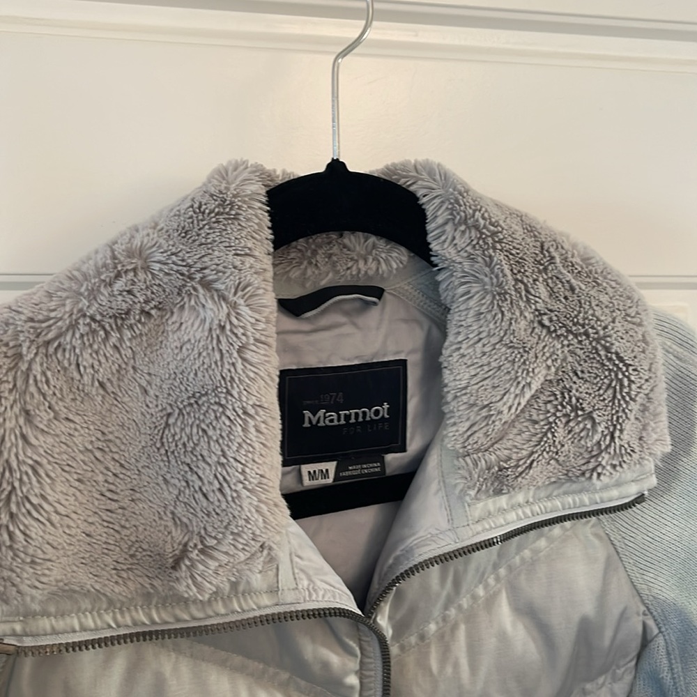 Marmot Thea Sweater Fleece Down Fill Jacket- Medium - Picture 6 of 6